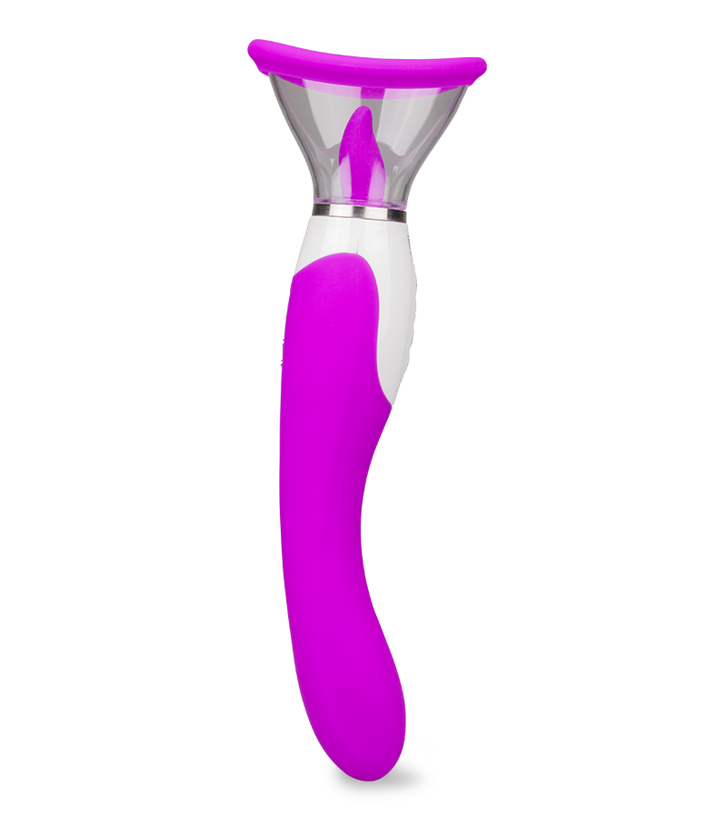 Vaginapumpe mit Zunge und Vibrator Torch