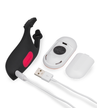 Laden Sie das Bild in den Galerie-Viewer, Verstellbarer vibrierender Penisring Spaceship