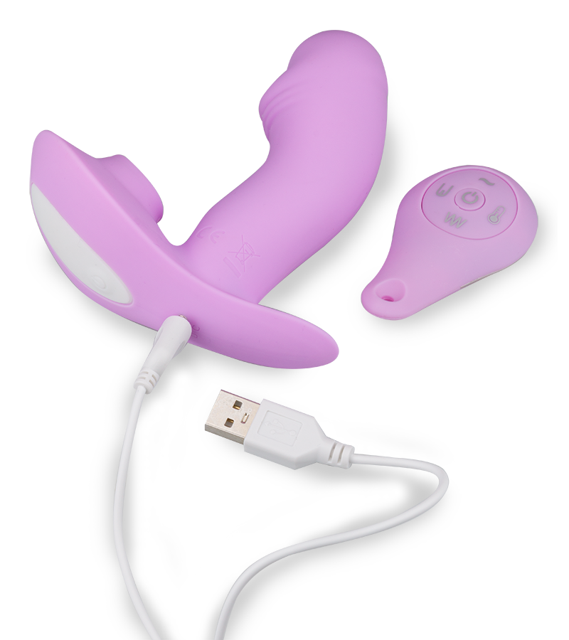 Vibrating Panty mit Dreifachstimulation und Heizfunktion July