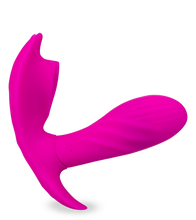 Laden Sie das Bild in den Galerie-Viewer, Vibrating Panty mit Druckwellen und Innendildo