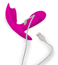 Laden Sie das Bild in den Galerie-Viewer, Vibrating Panty mit Druckwellen und Innendildo