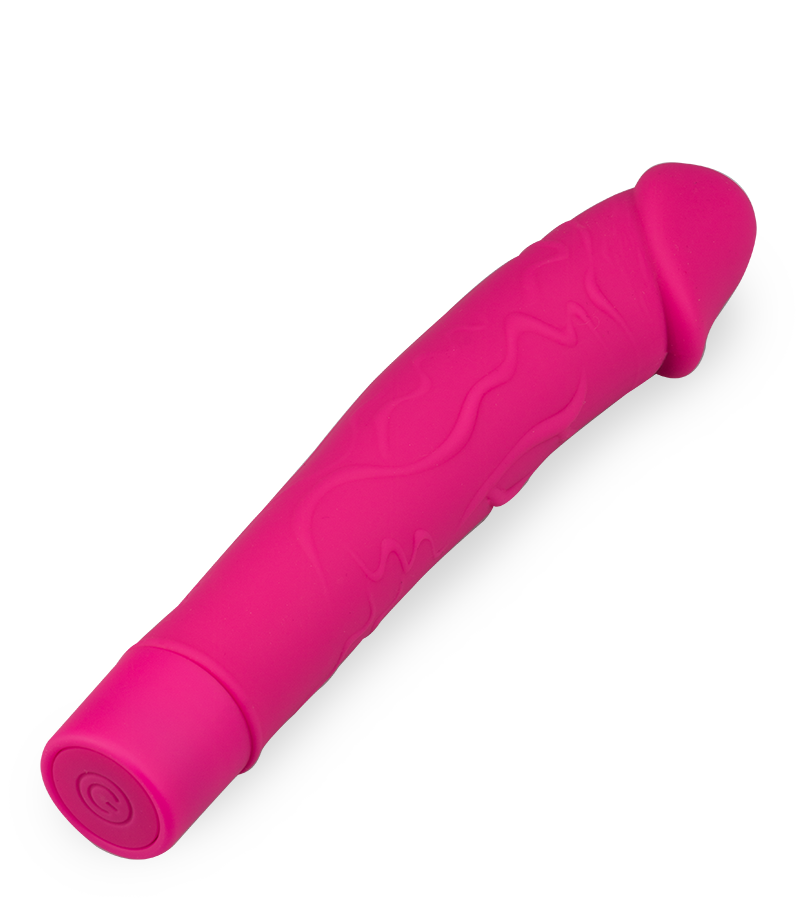 Vibrator mit geadertem Schaft 10 Modi