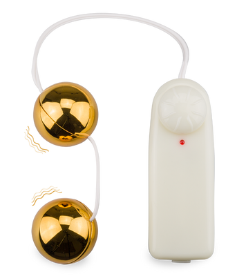 Vibrierende Deluxe-Liebeskugeln aus Metall