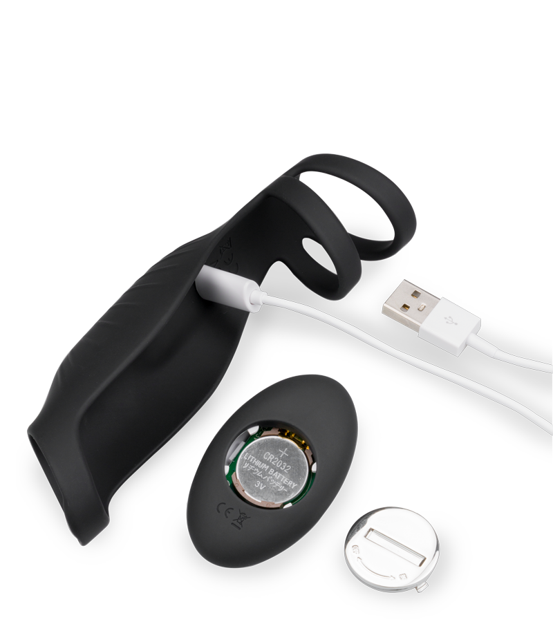 Vibrierende Penismanschette mit 9 Modi Intensify