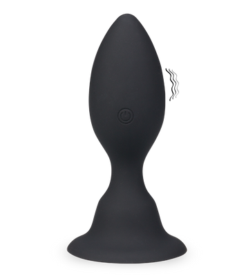 Vibrierender Analplug mit Saugfuß