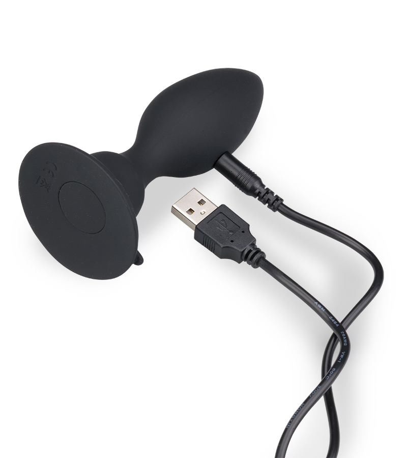 Vibrierender Analplug mit Saugfuß