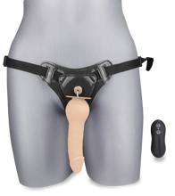 Laden Sie das Bild in den Galerie-Viewer, Vibrierender Strap-On-Dildo mit kugelförmiger Basis