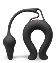 Laden Sie das Bild in den Galerie-Viewer, Vibro-Penisring mit Analplug Lucifer