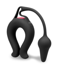 Laden Sie das Bild in den Galerie-Viewer, Vibro-Penisring mit Analplug Lucifer