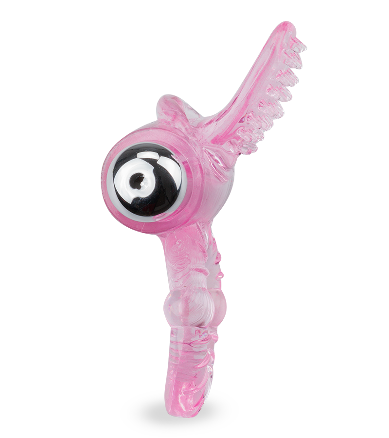 Vibro-Penisring mit genoppter Zunge