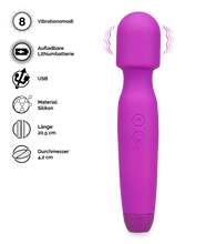 Laden Sie das Bild in den Galerie-Viewer, Wand Massager mit 8 Modi Wizard