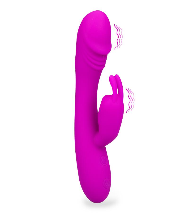 Wiederaufladbarer Rabbit-Vibrator Dual Spot