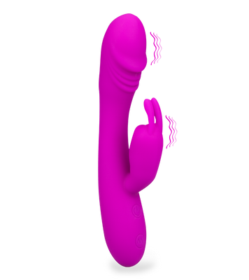 Wiederaufladbarer Rabbit-Vibrator Dual Spot