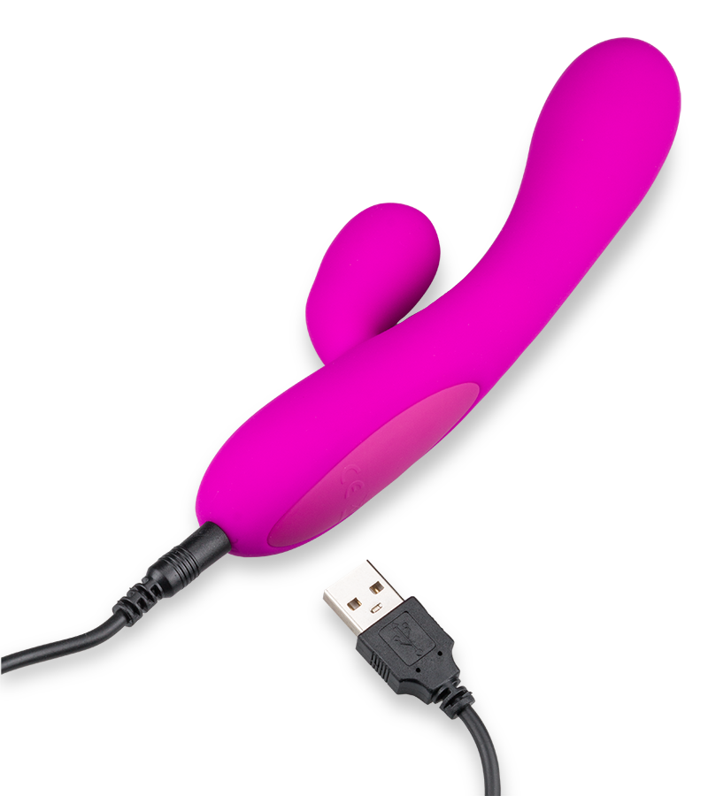Wiederaufladbarer Rabbit-Vibrator Violetta