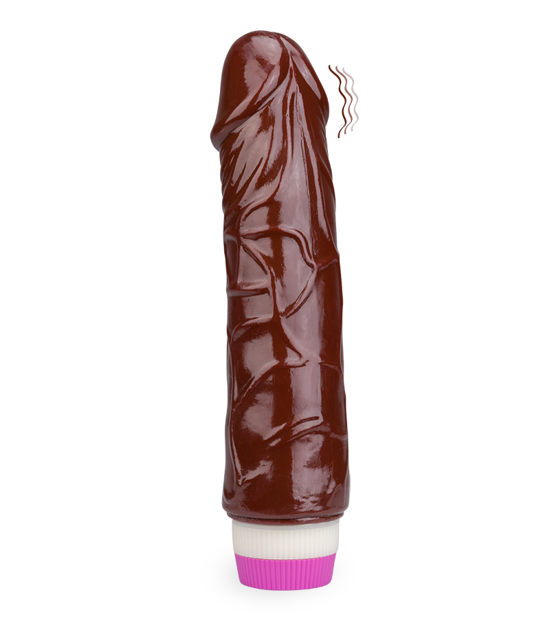 Zweifarbiger biegsamer Dildo-Vibrator