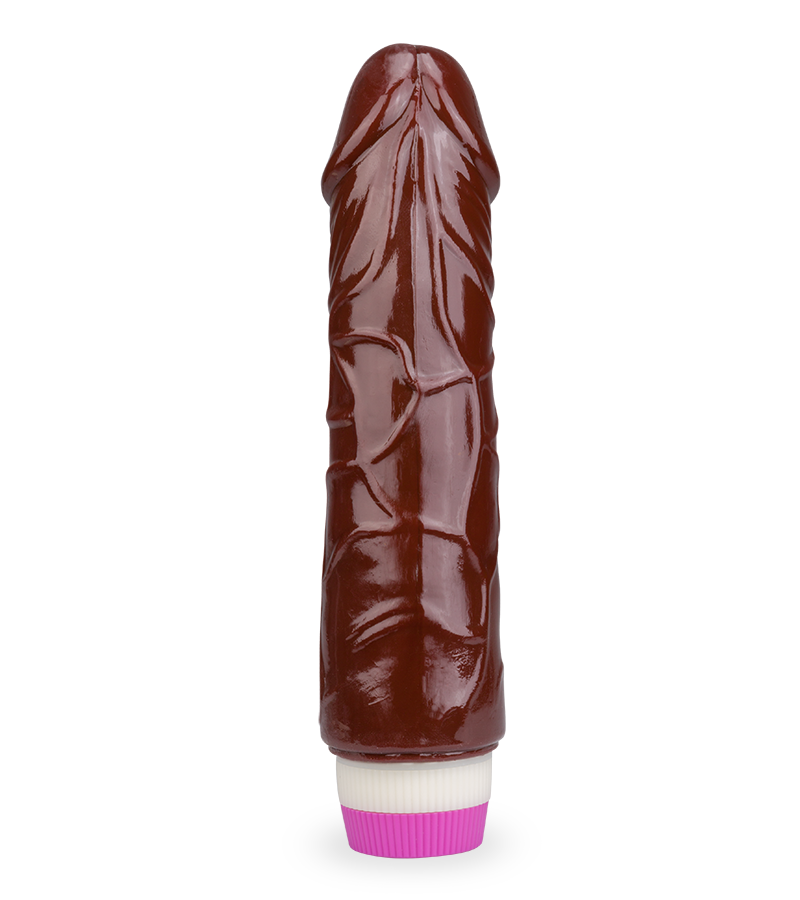 Zweifarbiger biegsamer Dildo-Vibrator