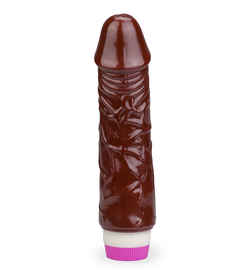Zweifarbiger biegsamer Dildo-Vibrator